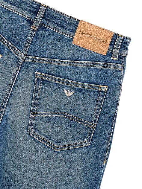 emporio armani high rise jeans.